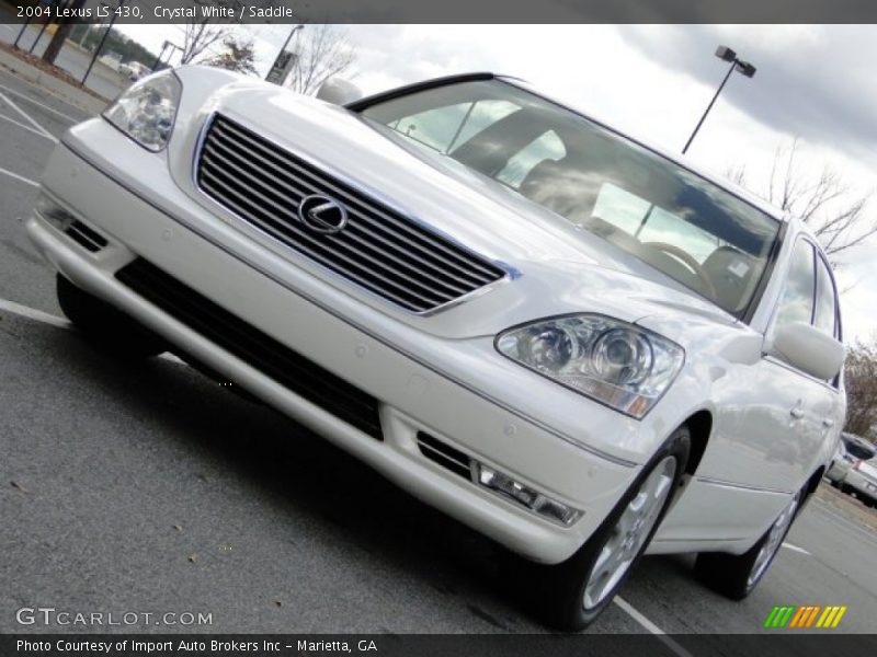 Crystal White / Saddle 2004 Lexus LS 430