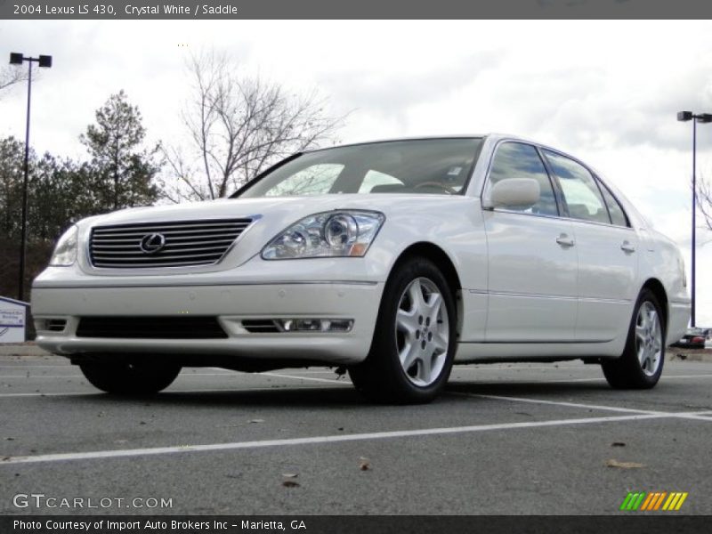 Crystal White / Saddle 2004 Lexus LS 430