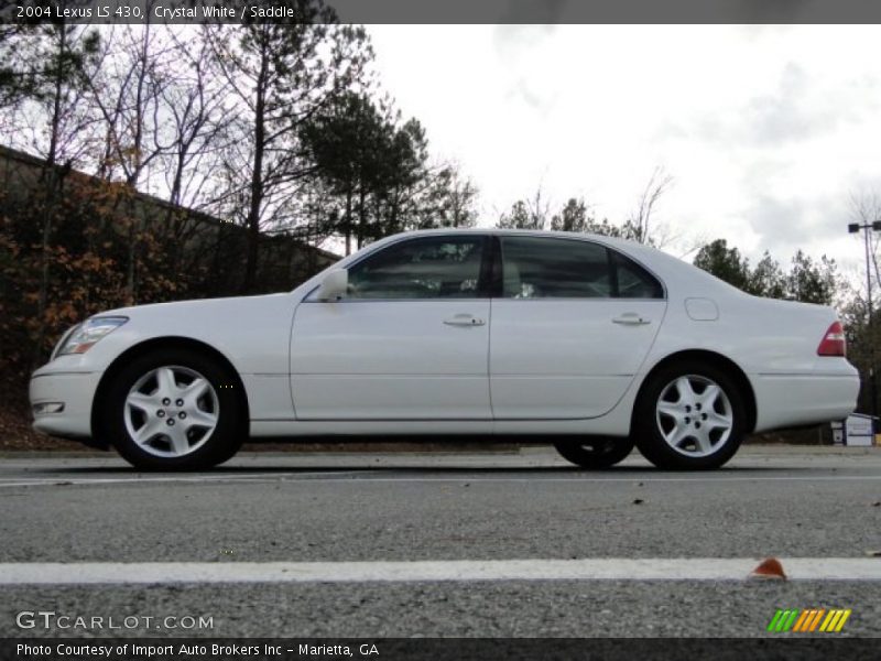 Crystal White / Saddle 2004 Lexus LS 430