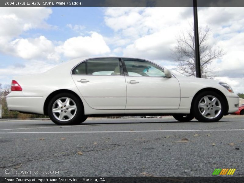Crystal White / Saddle 2004 Lexus LS 430