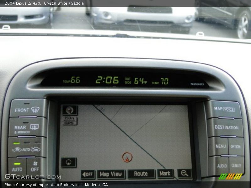 Crystal White / Saddle 2004 Lexus LS 430
