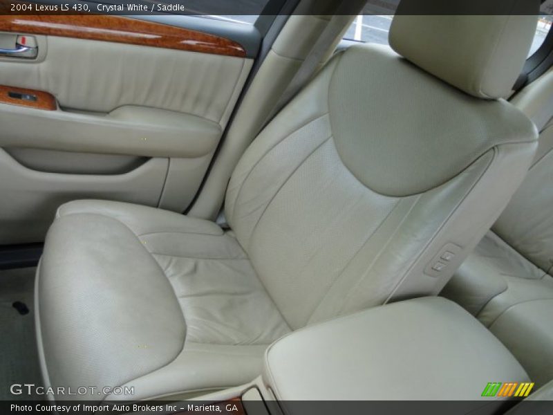 Crystal White / Saddle 2004 Lexus LS 430