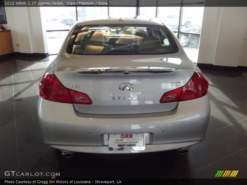 Liquid Platinum / Stone 2013 Infiniti G 37 Journey Sedan