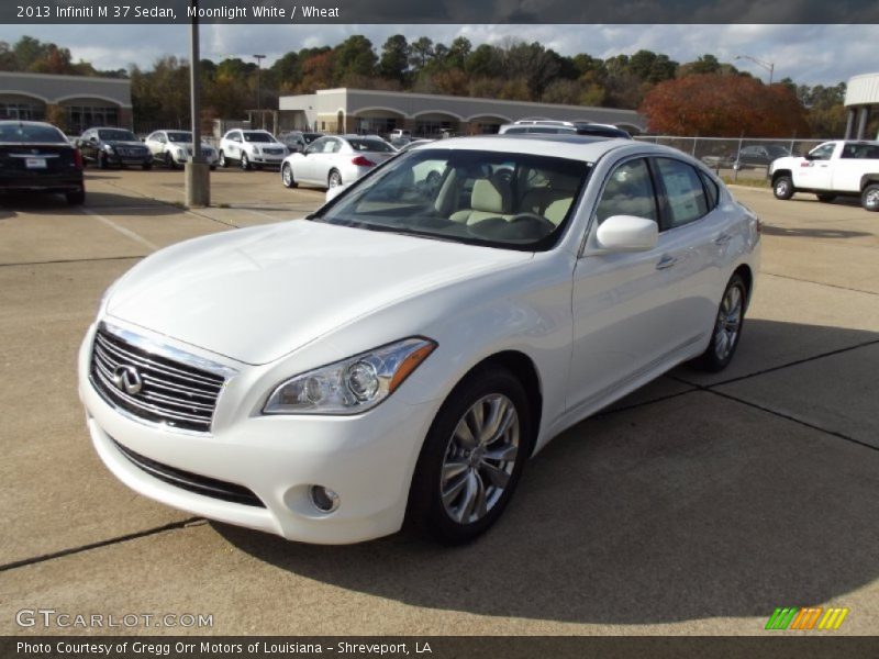 Moonlight White / Wheat 2013 Infiniti M 37 Sedan