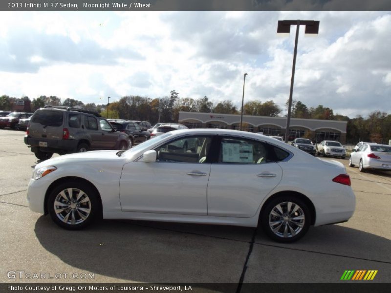 Moonlight White / Wheat 2013 Infiniti M 37 Sedan