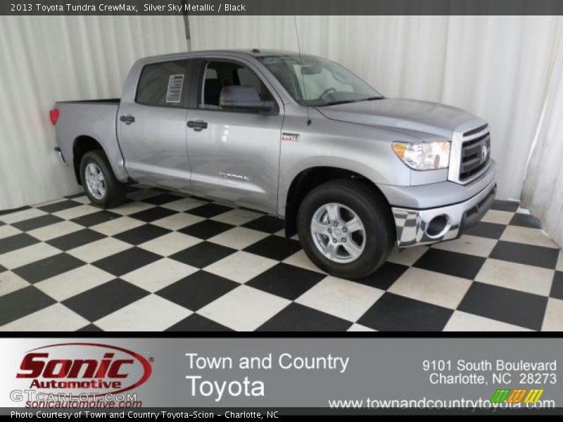 Silver Sky Metallic / Black 2013 Toyota Tundra CrewMax