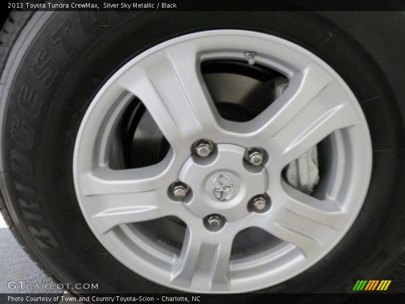 Silver Sky Metallic / Black 2013 Toyota Tundra CrewMax