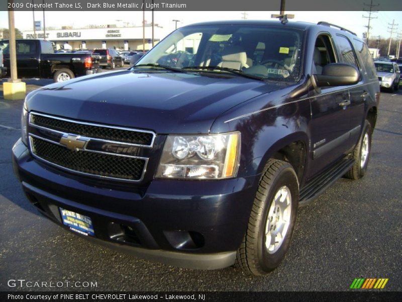 Dark Blue Metallic / Light Titanium 2009 Chevrolet Tahoe LS