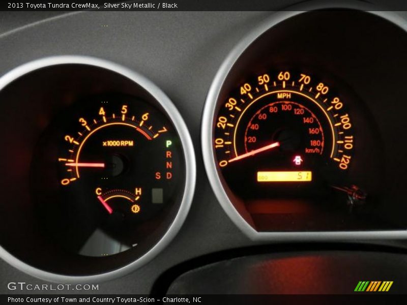 Silver Sky Metallic / Black 2013 Toyota Tundra CrewMax