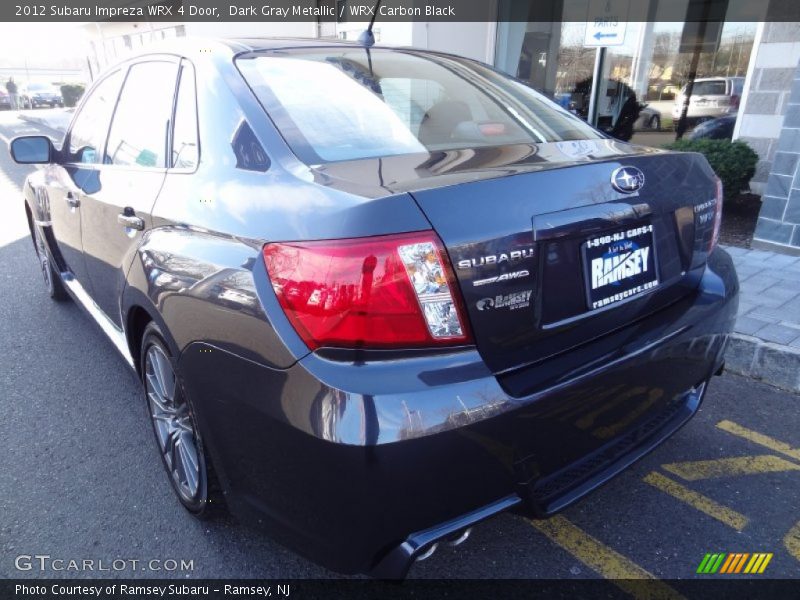 Dark Gray Metallic / WRX Carbon Black 2012 Subaru Impreza WRX 4 Door