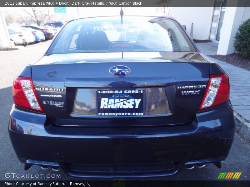 Dark Gray Metallic / WRX Carbon Black 2012 Subaru Impreza WRX 4 Door