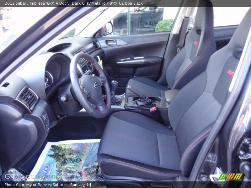 2012 Impreza WRX 4 Door WRX Carbon Black Interior