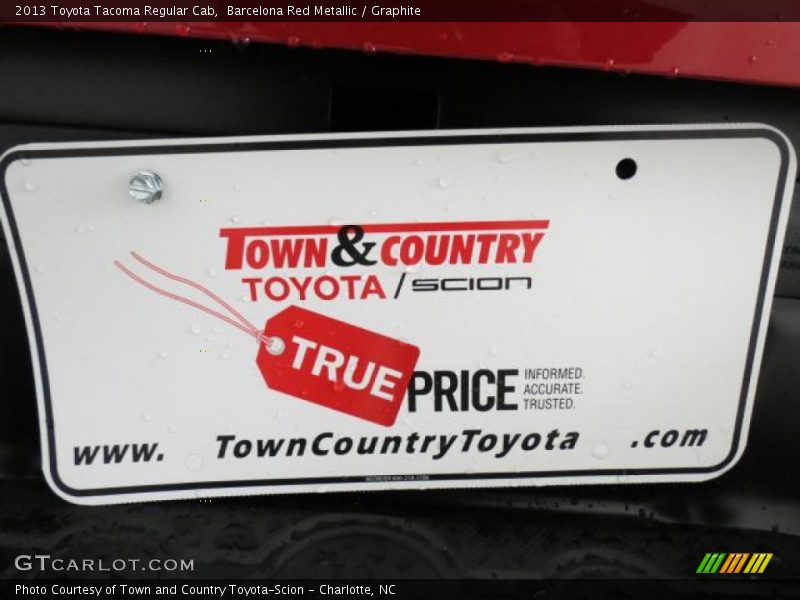 Barcelona Red Metallic / Graphite 2013 Toyota Tacoma Regular Cab