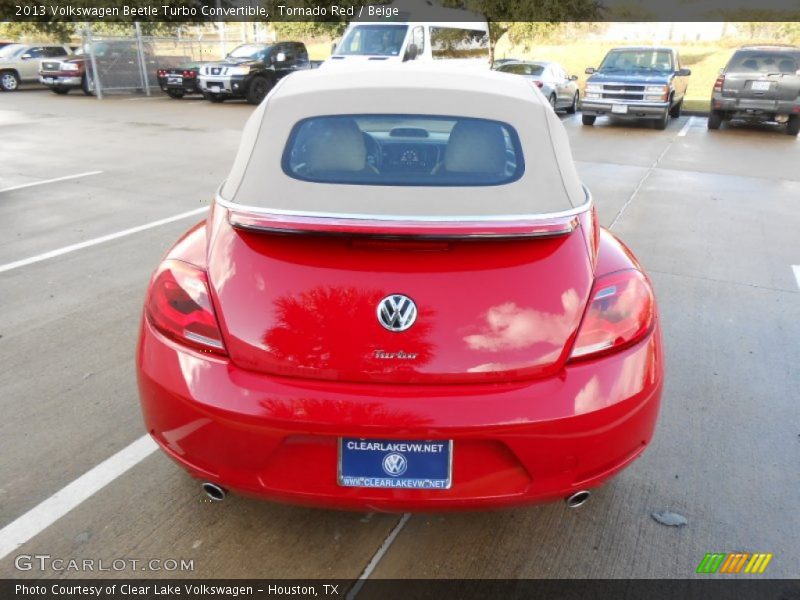 Tornado Red / Beige 2013 Volkswagen Beetle Turbo Convertible