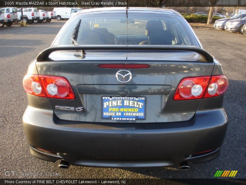 Steel Gray Metallic / Black 2005 Mazda MAZDA6 s Sport Hatchback