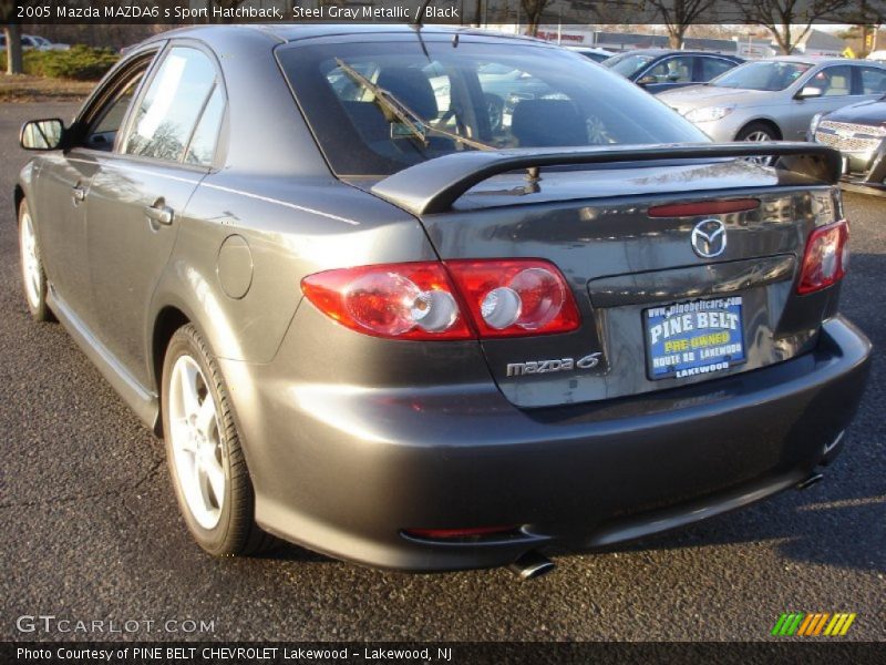 Steel Gray Metallic / Black 2005 Mazda MAZDA6 s Sport Hatchback