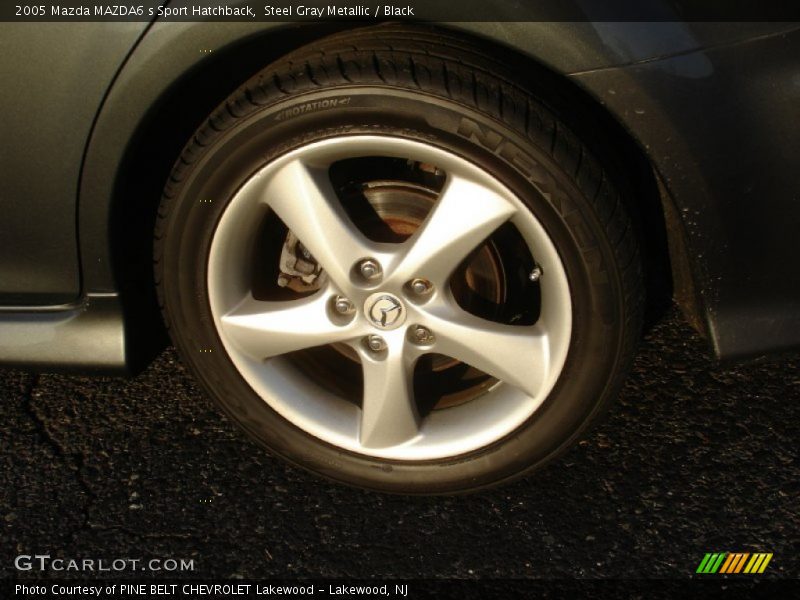 Steel Gray Metallic / Black 2005 Mazda MAZDA6 s Sport Hatchback
