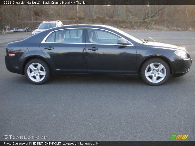 Black Granite Metallic / Titanium 2011 Chevrolet Malibu LS