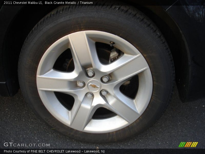 Black Granite Metallic / Titanium 2011 Chevrolet Malibu LS