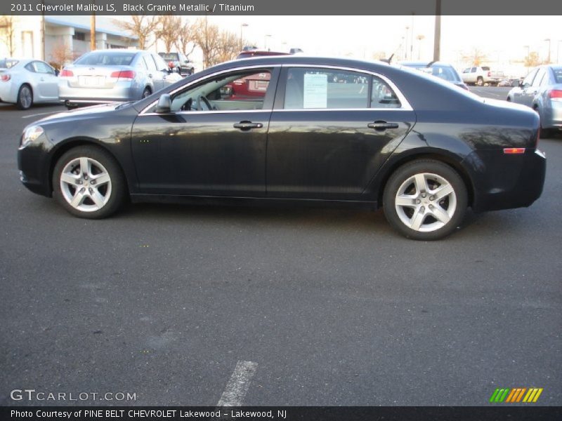 Black Granite Metallic / Titanium 2011 Chevrolet Malibu LS