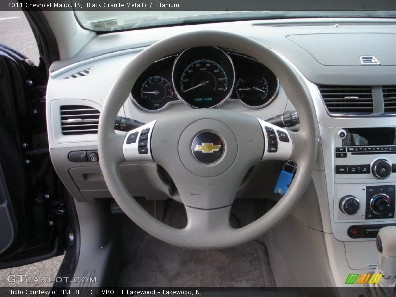 Black Granite Metallic / Titanium 2011 Chevrolet Malibu LS