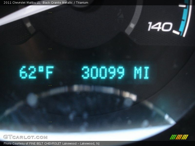 Black Granite Metallic / Titanium 2011 Chevrolet Malibu LS