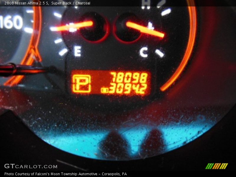 Super Black / Charcoal 2008 Nissan Altima 2.5 S