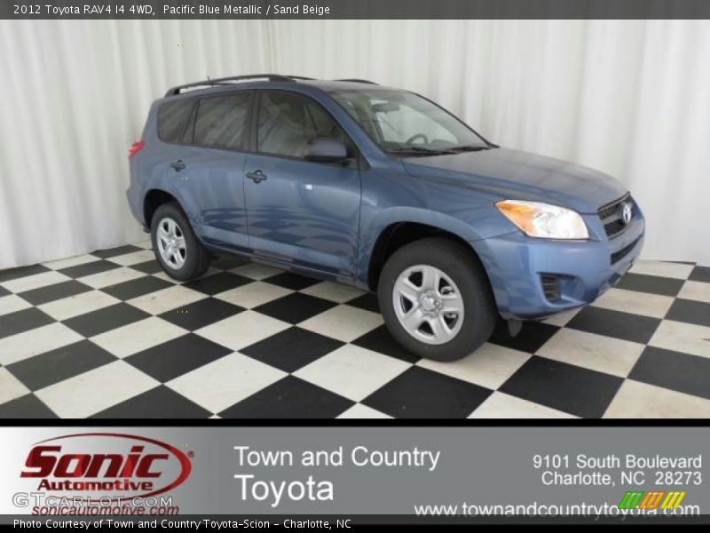Pacific Blue Metallic / Sand Beige 2012 Toyota RAV4 I4 4WD