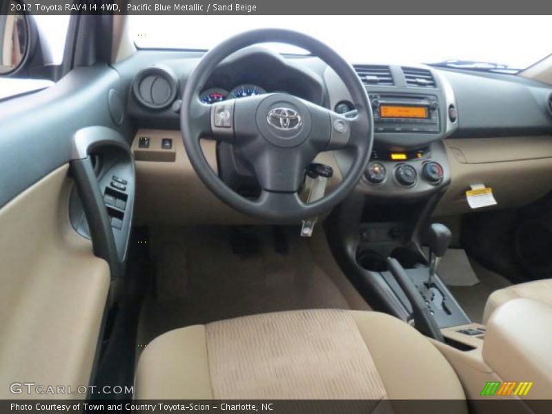 Pacific Blue Metallic / Sand Beige 2012 Toyota RAV4 I4 4WD