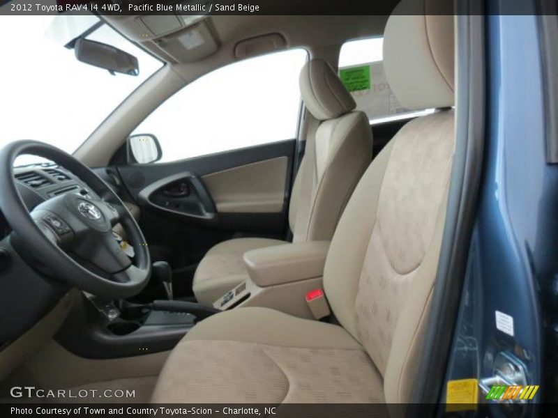 Pacific Blue Metallic / Sand Beige 2012 Toyota RAV4 I4 4WD