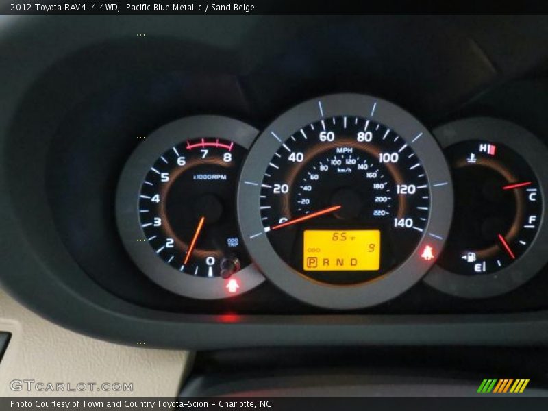 Pacific Blue Metallic / Sand Beige 2012 Toyota RAV4 I4 4WD