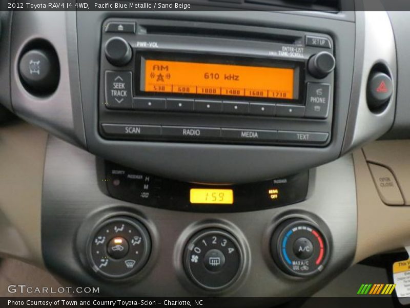 Pacific Blue Metallic / Sand Beige 2012 Toyota RAV4 I4 4WD