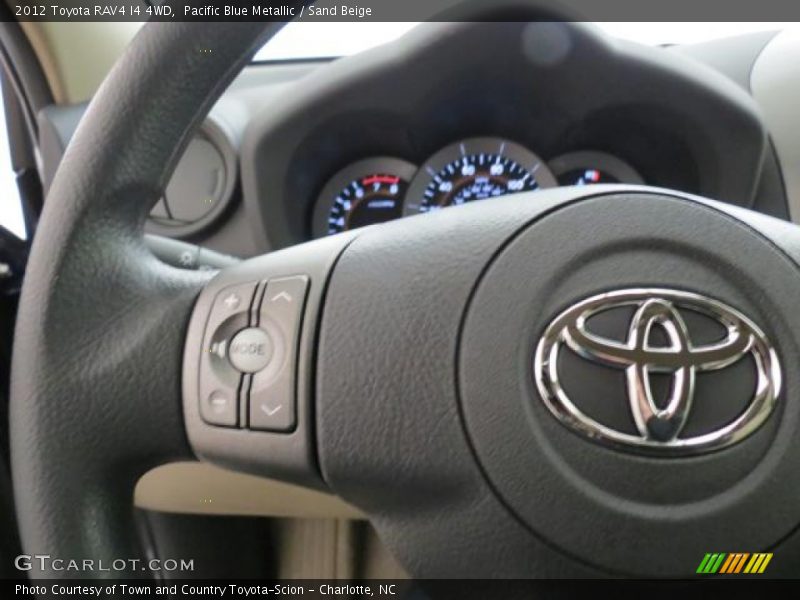 Pacific Blue Metallic / Sand Beige 2012 Toyota RAV4 I4 4WD