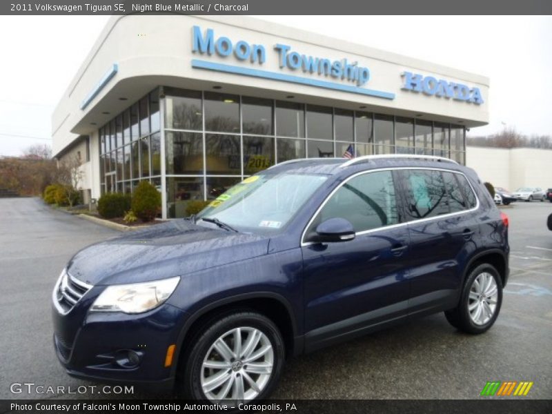 Night Blue Metallic / Charcoal 2011 Volkswagen Tiguan SE
