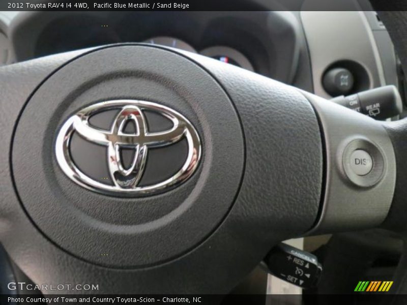 Pacific Blue Metallic / Sand Beige 2012 Toyota RAV4 I4 4WD