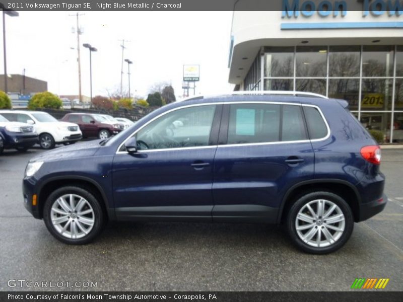 Night Blue Metallic / Charcoal 2011 Volkswagen Tiguan SE