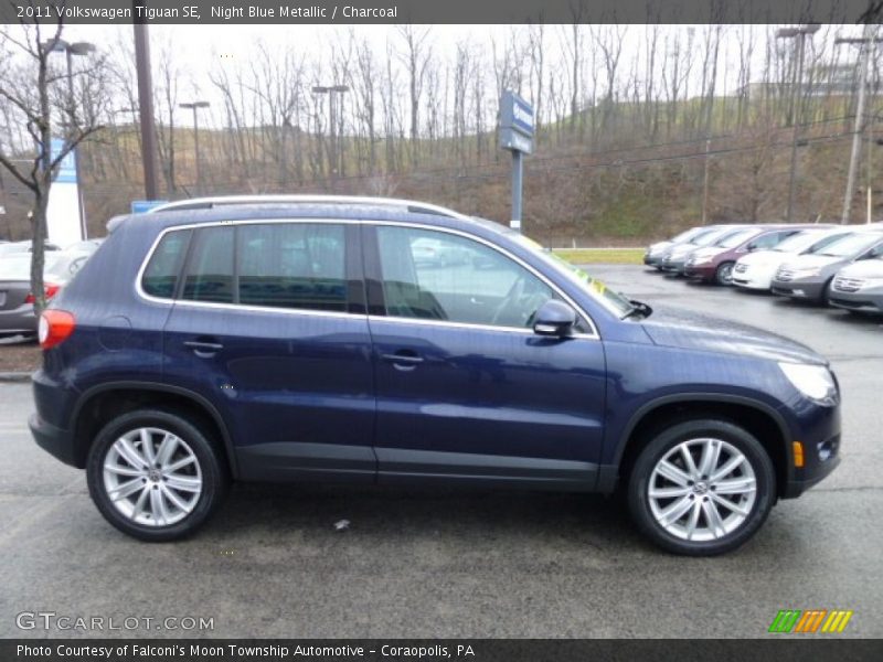 Night Blue Metallic / Charcoal 2011 Volkswagen Tiguan SE