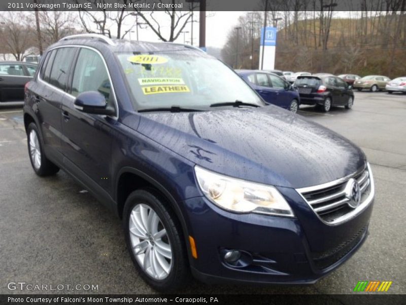 Night Blue Metallic / Charcoal 2011 Volkswagen Tiguan SE