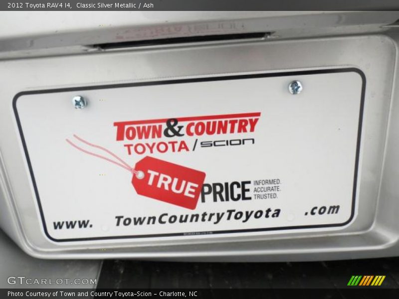 Classic Silver Metallic / Ash 2012 Toyota RAV4 I4