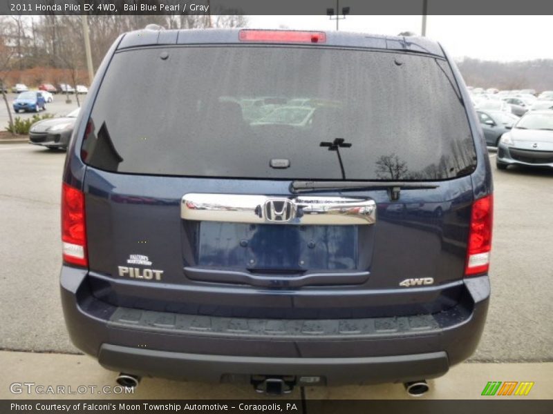 Bali Blue Pearl / Gray 2011 Honda Pilot EX 4WD