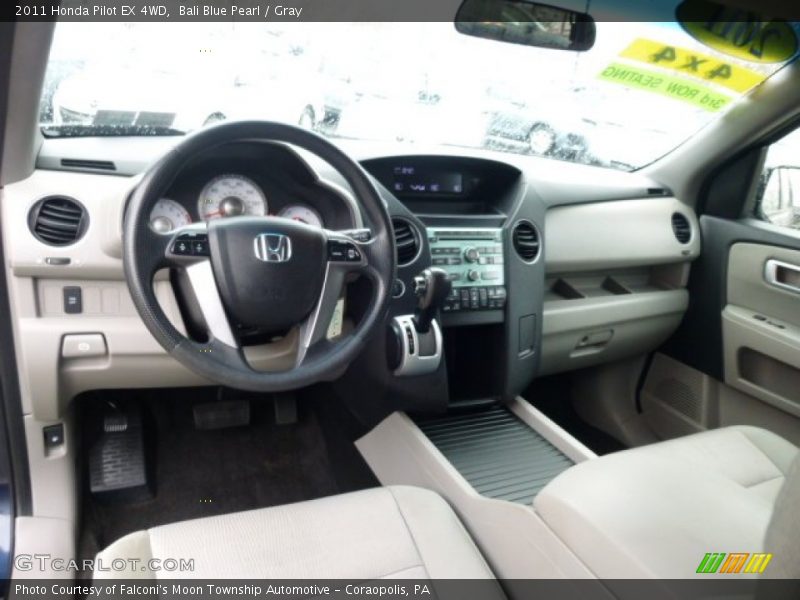 Bali Blue Pearl / Gray 2011 Honda Pilot EX 4WD