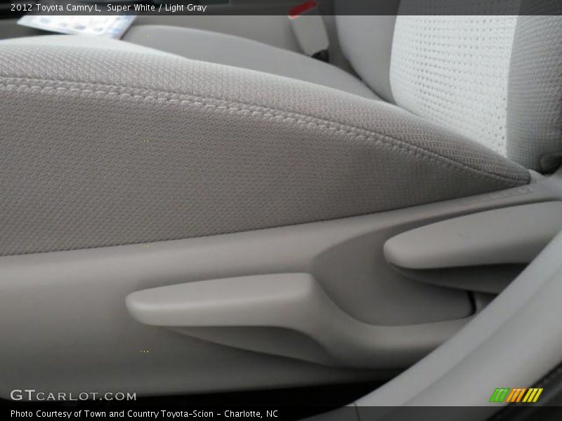 Super White / Light Gray 2012 Toyota Camry L
