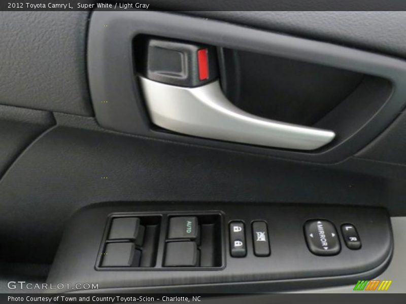 Super White / Light Gray 2012 Toyota Camry L