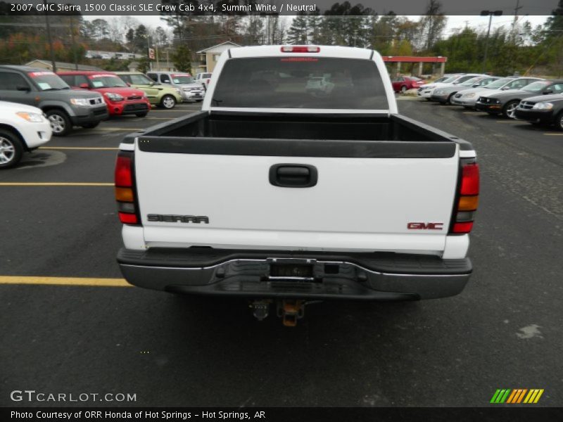 Summit White / Neutral 2007 GMC Sierra 1500 Classic SLE Crew Cab 4x4