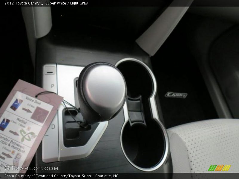 Super White / Light Gray 2012 Toyota Camry L