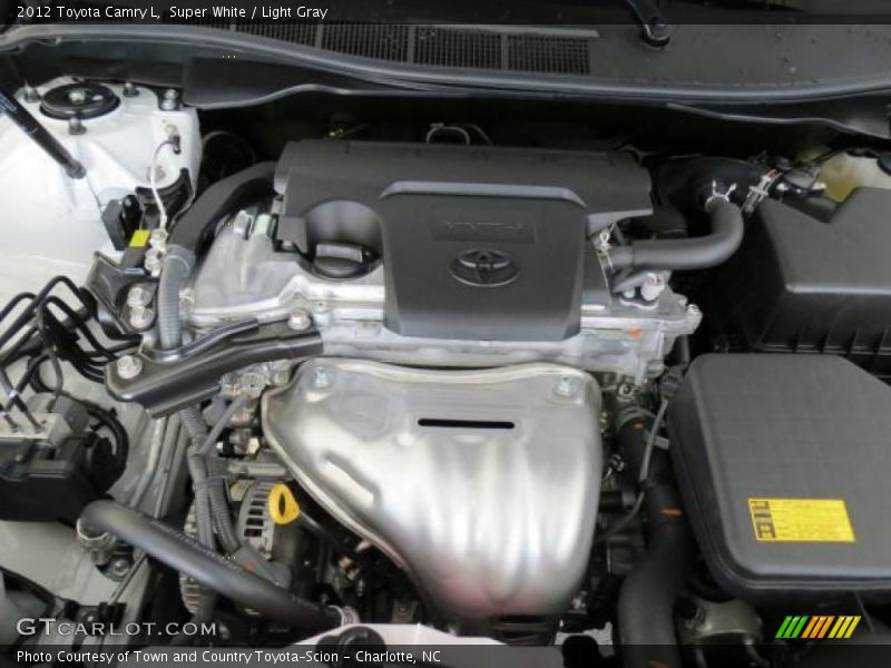 Super White / Light Gray 2012 Toyota Camry L