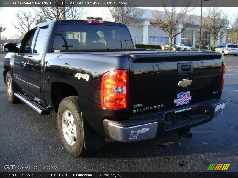 Black / Ebony 2008 Chevrolet Silverado 1500 LTZ Extended Cab 4x4
