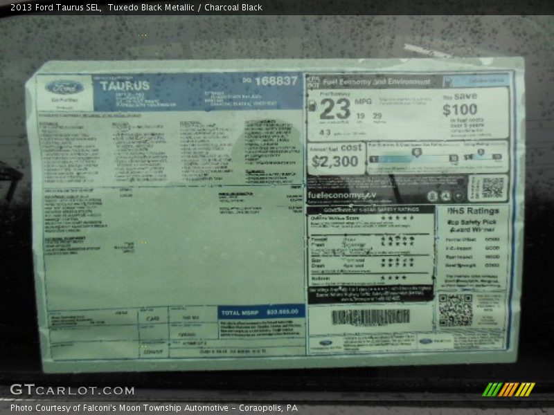 Tuxedo Black Metallic / Charcoal Black 2013 Ford Taurus SEL