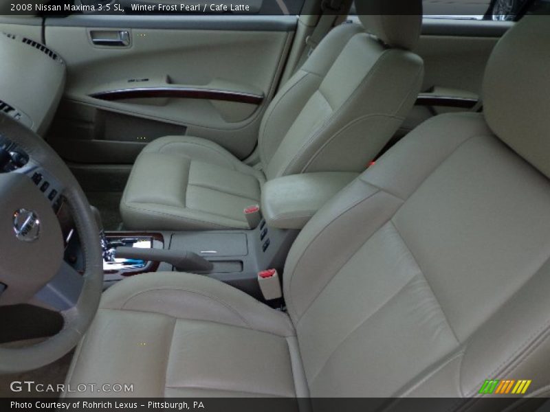 Winter Frost Pearl / Cafe Latte 2008 Nissan Maxima 3.5 SL
