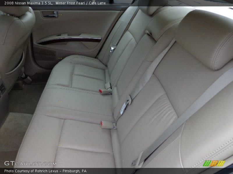 Winter Frost Pearl / Cafe Latte 2008 Nissan Maxima 3.5 SL